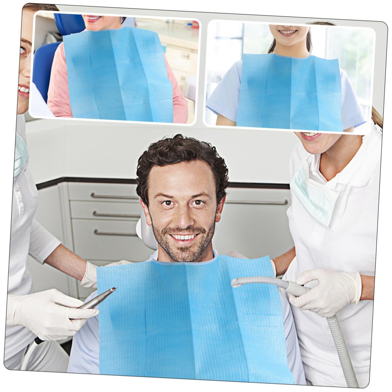 Ciieeo Pcs Treatment Supplies Disposable Napkins Soft Supple Bibs One Use Oral Scarf for Beauty