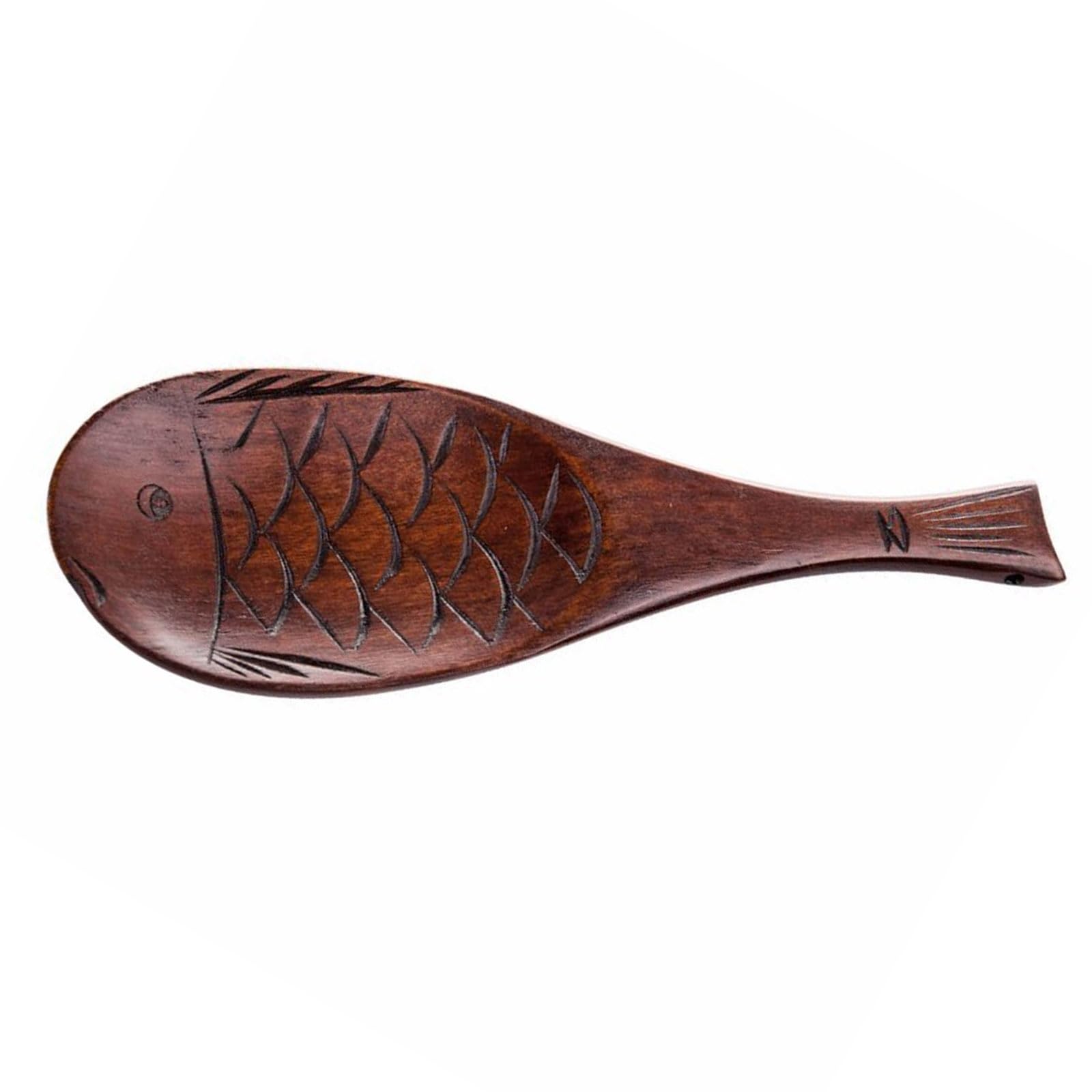 Kalttoy User Friendly Wooden Fish Rice Scoops Handle Kitchen Tool Unique Shape Multipurpose Cooking Accessory Fish Design Rice Paddle