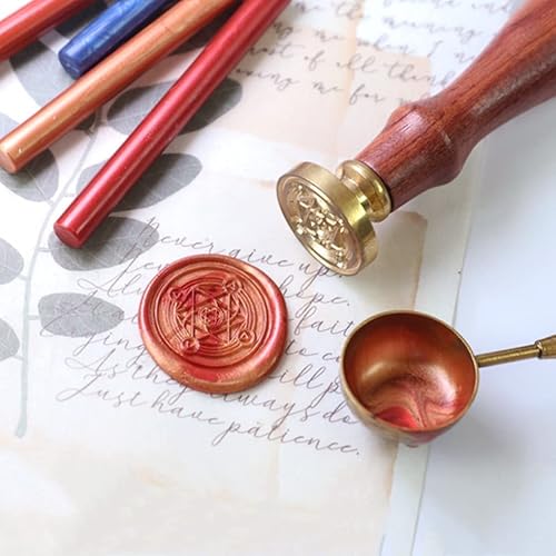 Miniatura 21 de 30 barras de sellado de cera de bronce, pistola de pegamento de oro antiguo para sello de cera, invitaciones de boda, sellado de letras de sobre