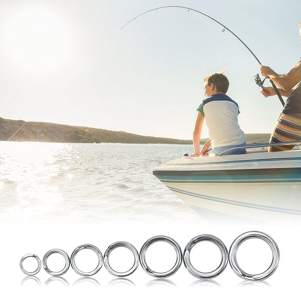 100 Anelli Da Pesca In Acciaio Inox - Set Completo Per Esche
