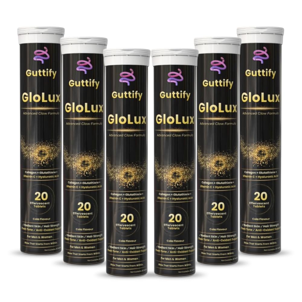 L-Glutathione 500mg Effervescent Tablets | Supports Skin Whitening, Glow & Anti-Aging | Hyaluronic Acid + Vitamin C + Vitamin E | Sugar-Free Skin Brightening Supplement for Women | 20 Tablets (Glolux Blueberry) — Amazon image 10