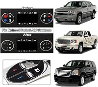 Vista 4 de Kit de reparación de botones de CA para salpicadero, compatible con Chevy, mejor para fijar botones de control de aire acondicionado desteñidos