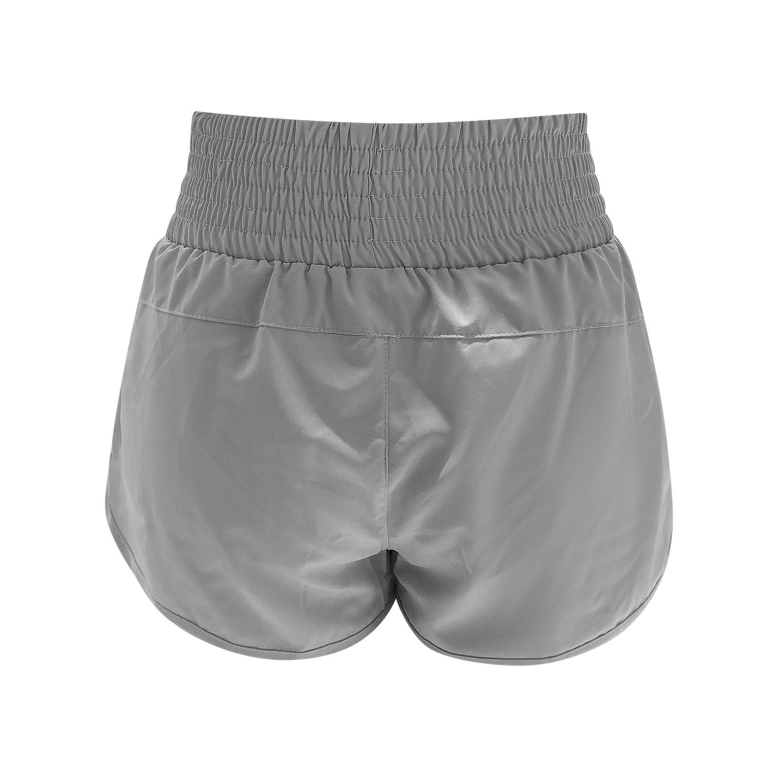 Pantalones Cortos Yoga Cintura Alta con Forro, Transpirables Secado rápido para Gimnasio y Uso General, Mujer, Tejido elástico, cómodos funcionales, Bolsillo