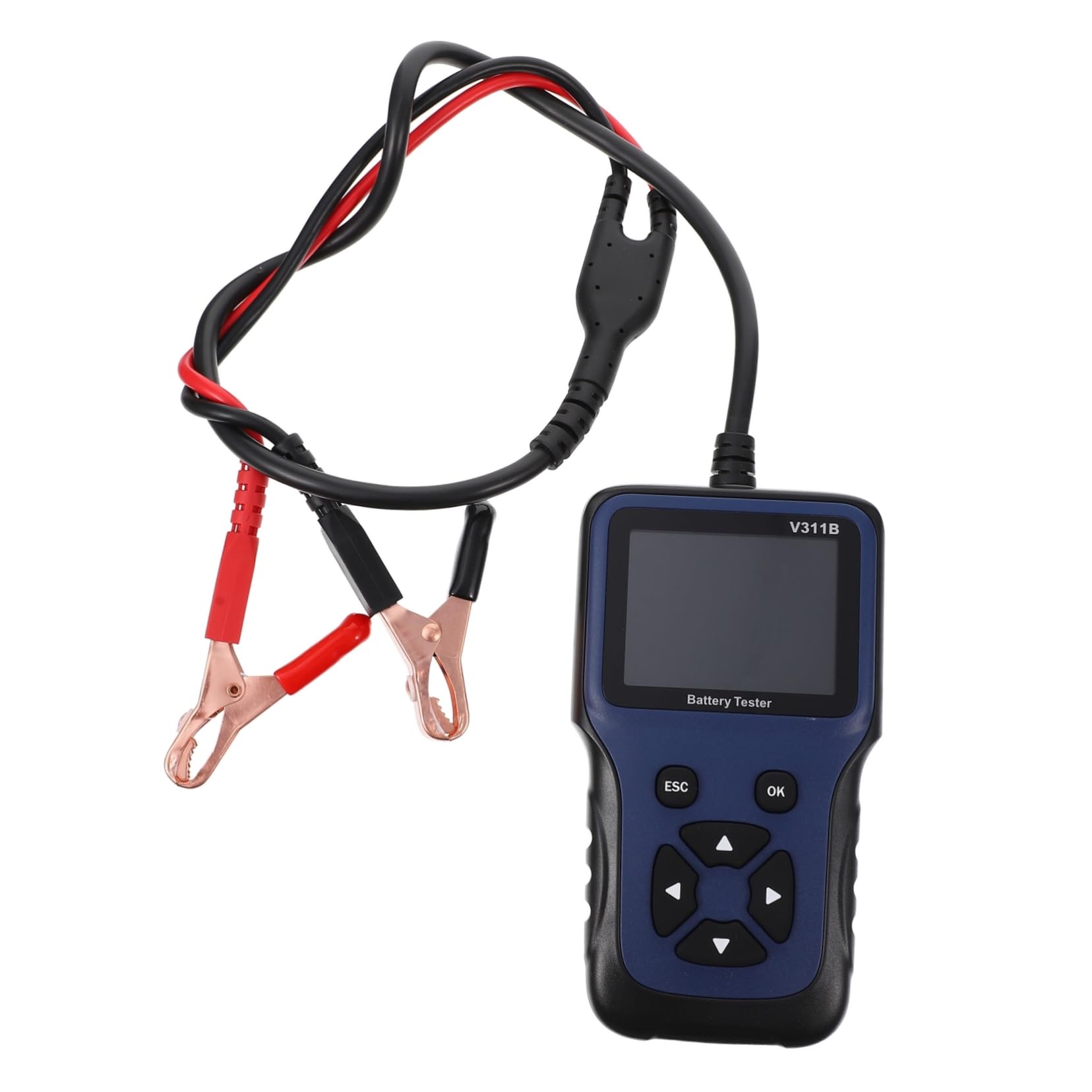 Comprobador de Batería de Coche 12v de Plástico Pantalla Clara | 9 Idiomas Seleccionables, para Batería de Coche, Uso en Suministro de Coche, Analizador Automático