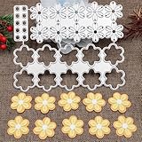 Lapoo Flowers Cutting Die for Scrapbooking - Durable, Cut Stencils for DIY Scrapbook Photo Album Decorative Paper Card, Metal Card Making Supplies (3D Stereoscopic Small Flowers 4.8 x 3.9 in)