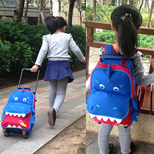 Yodo 3-Way Kids Suitcase Luggage or Toddler Rolling Backpack with wheels - Image 3