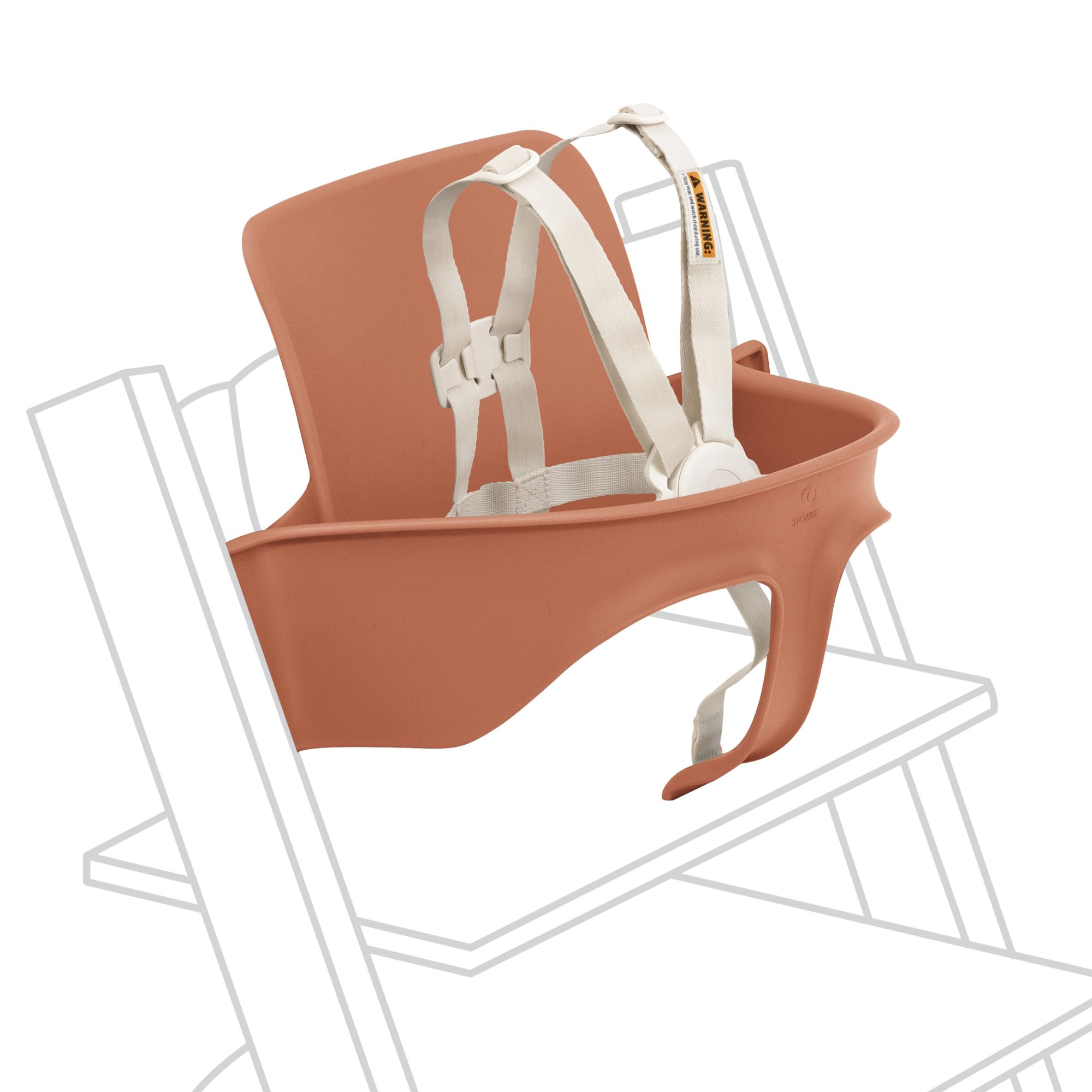 Amazon.com : Stokke Tripp Trapp Baby Set 2, Terracotta - Ages 6-36