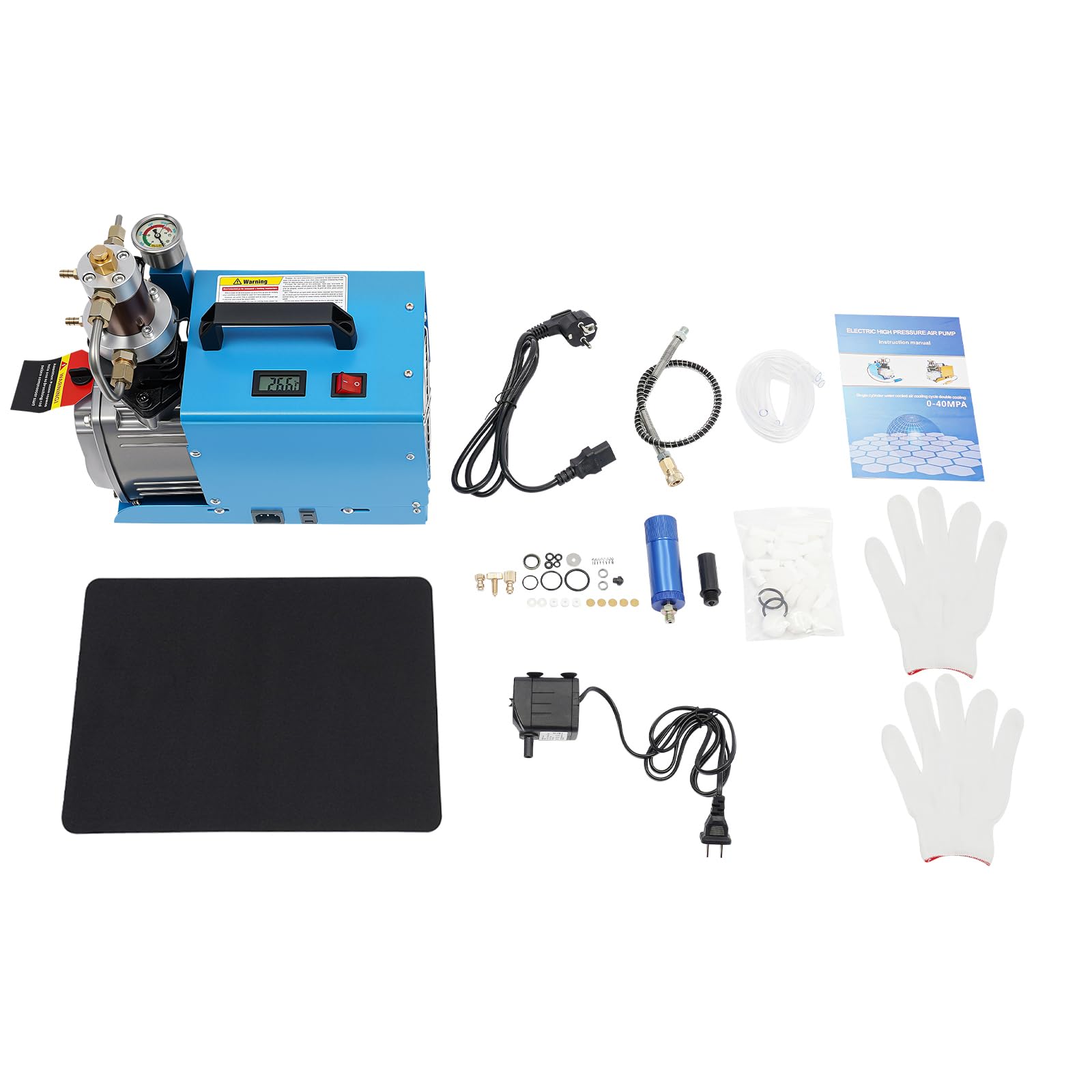 Elektrischer PCP kompressor 4500 PS, Luftkompressor Tauchkompressor, 300 Bar 1800W, 13gal/min Luftdurchsatz, Ideal für Tauchflaschen, Paintball-Tanks, Luftdichtheitsprüfungen