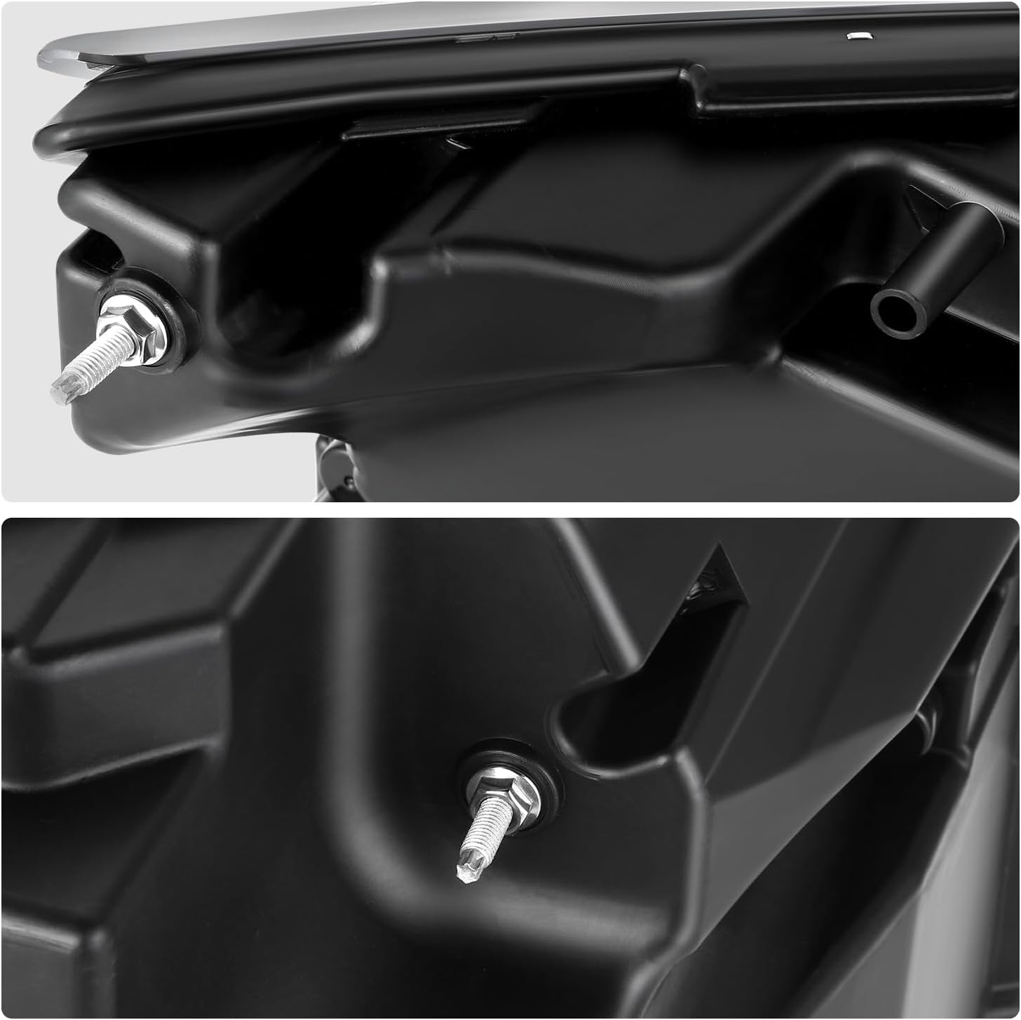 DNA MOTORING Black Turn Signal Projector Headlights With Dual LED DRL Compatible with Mack Anthem 2018-2025,HL-HAY-074-BK