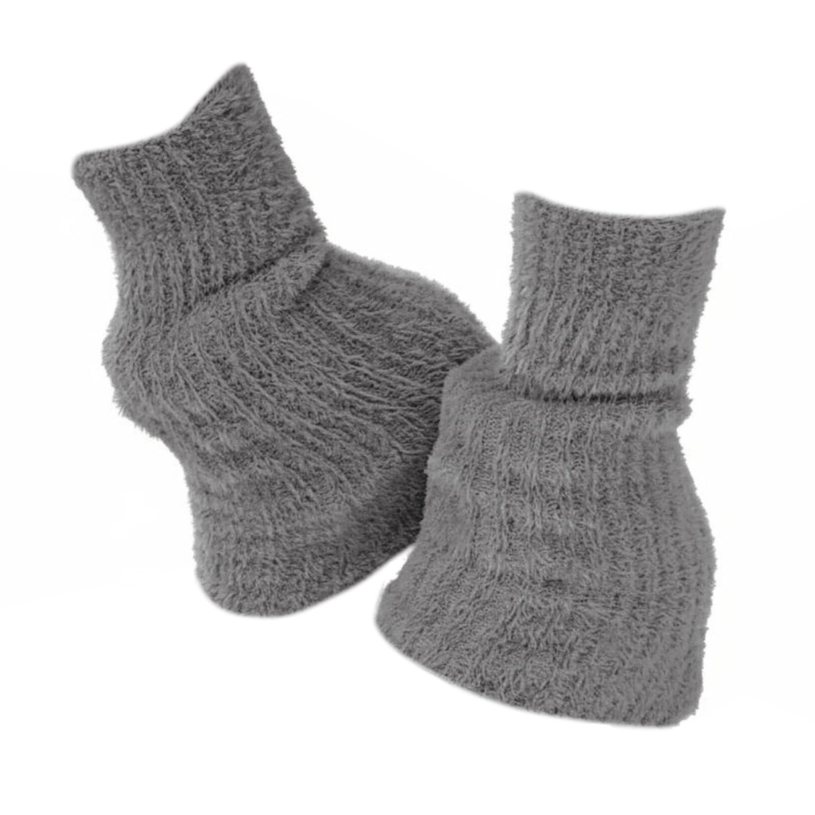 Luxurious Figure Skating Leg Warmers Warm Fuzzy Glide Footwear Protectors Crystal Ice Glide Warmers Low Shedding Fleece Lined, Gray, Pure-image-39