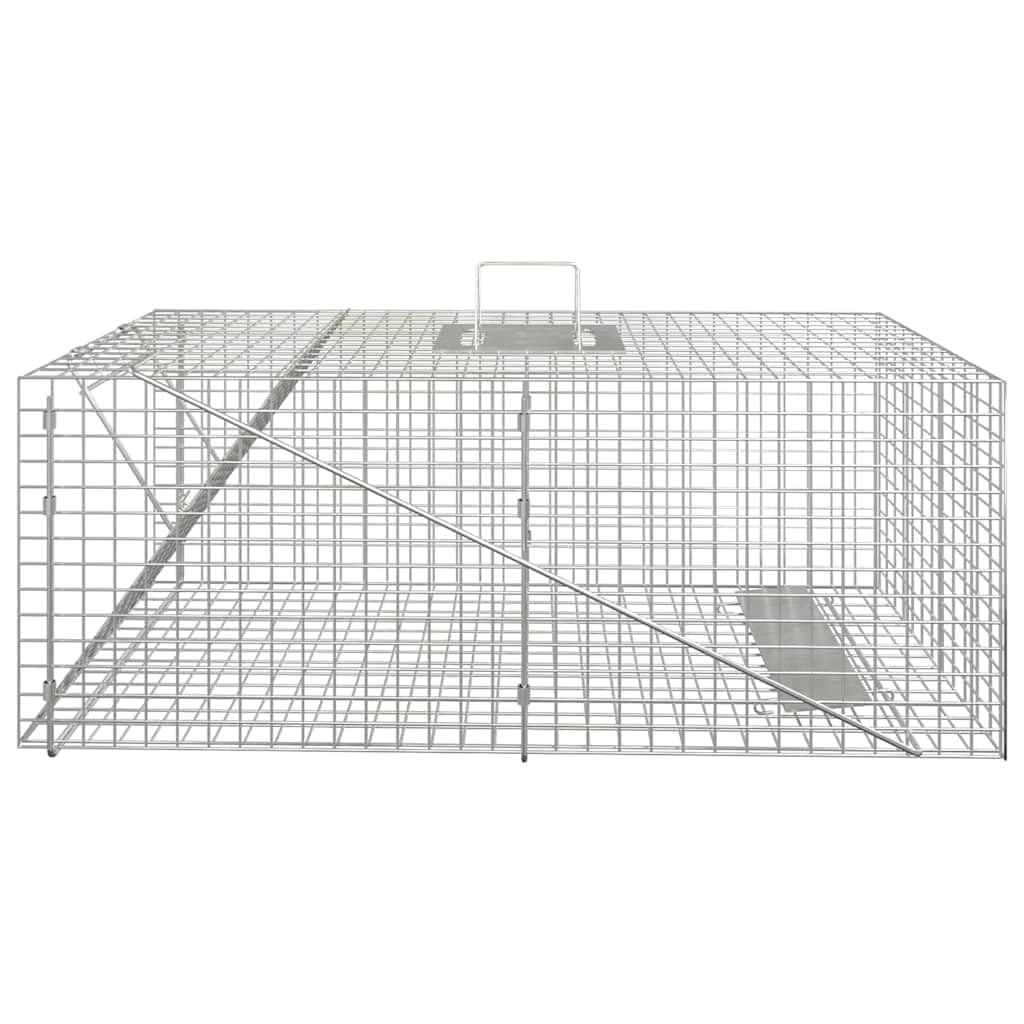 vidaXL Pułapka na zwierzęta 64,5x25x26,5 cm Ocynkowana żelazo