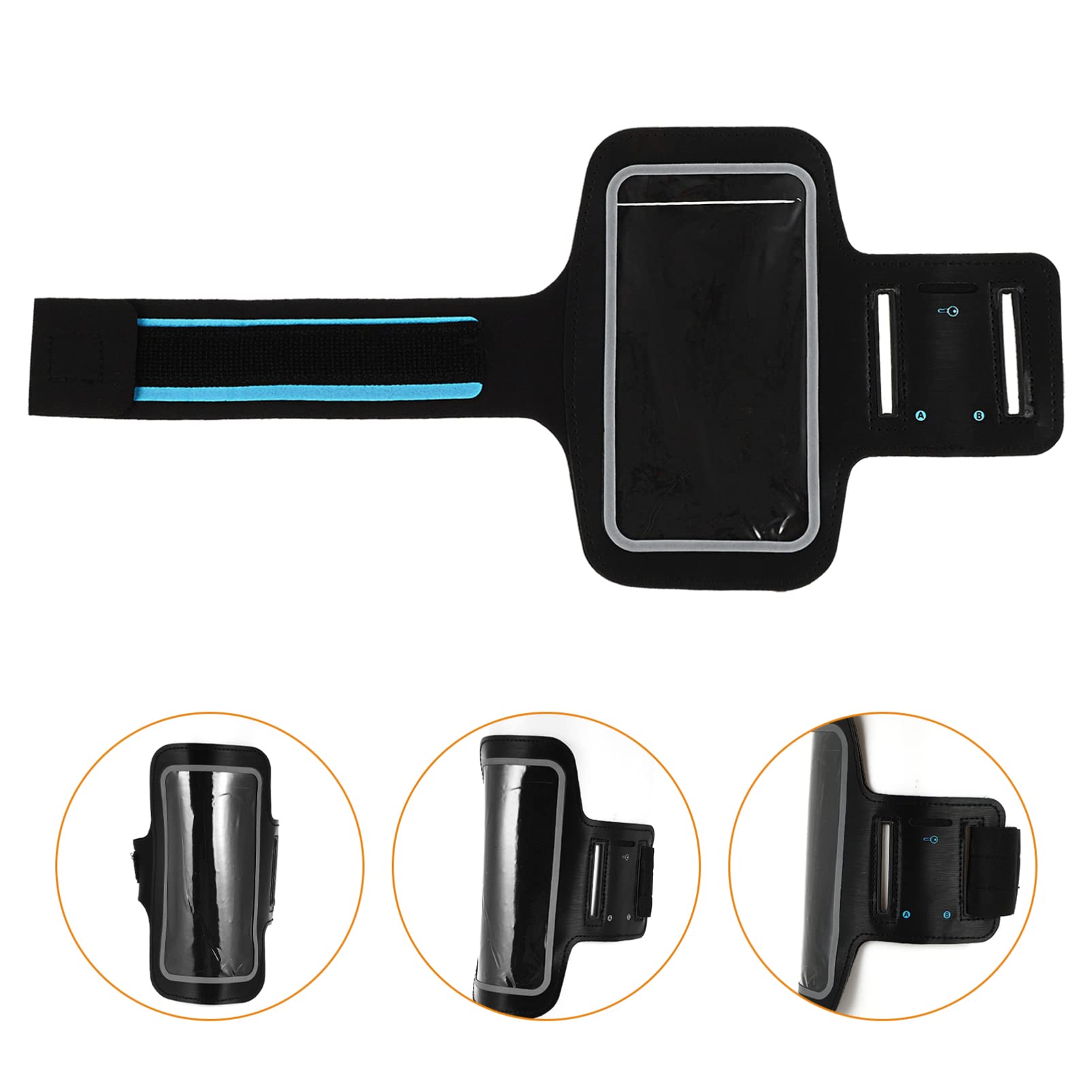 Tofficu 6 Inch Phone Armband Case Comfortable Sports Wrist Bag Arm Bag for Men Women Adjustable Fit Waterproof Design Easy to Carry