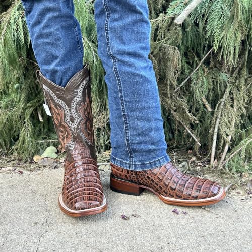 Image of Men's Alex Western Cowboy Boots Square Toe Pull On