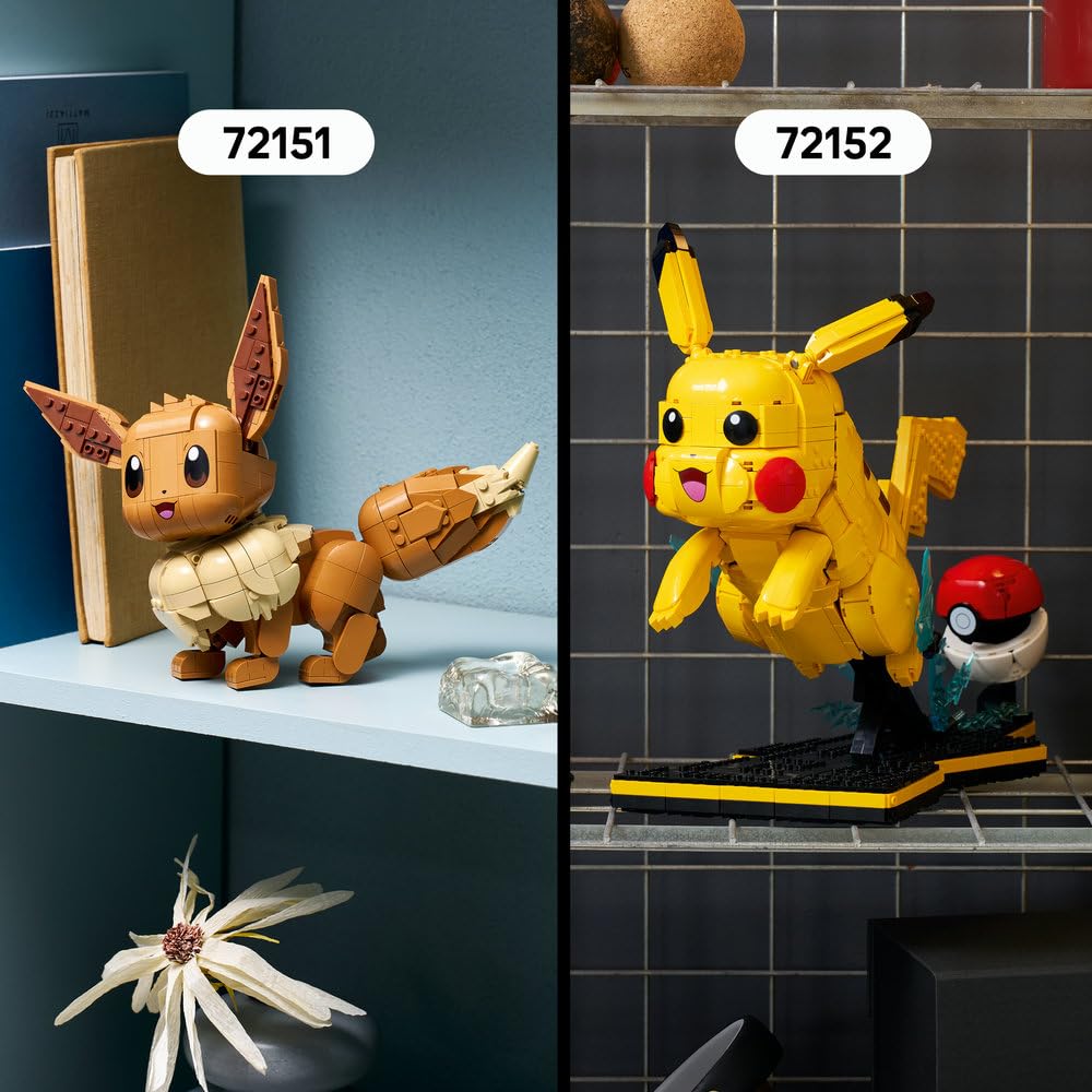 LEGO Pokémon Venusaur, Charizard i Blastoise 72153 | Kolekcjonerskie figurki Pokémonów, duży zestaw klocków dla dorosłych, prezent dla fana gry, dekoracja, 6838 elementów