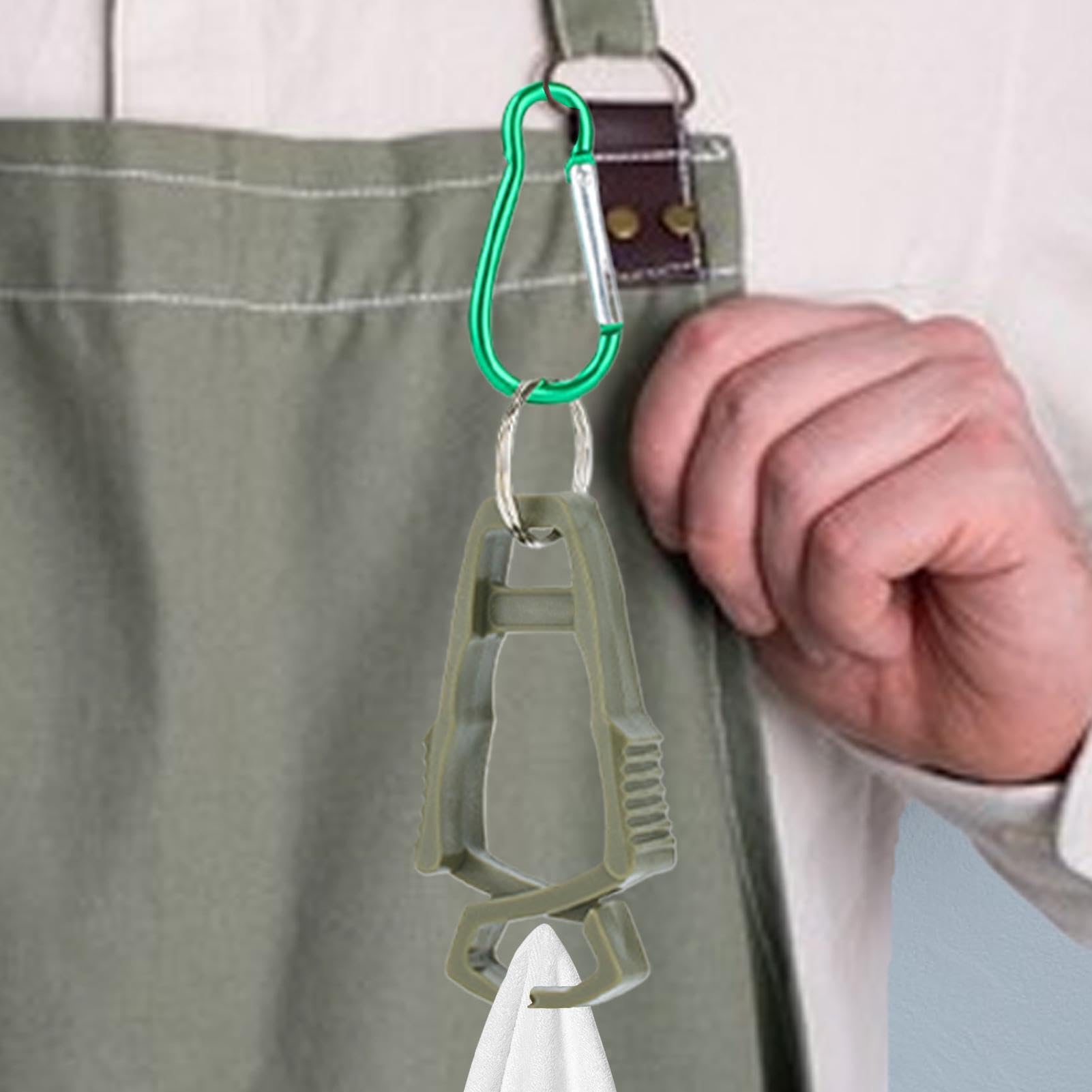 Handschuhclip Aus Aluminium & POM – Verschleißfest, One-Touch-Öffnung – Für Arbeitshandschuhe, Helme & Mehr