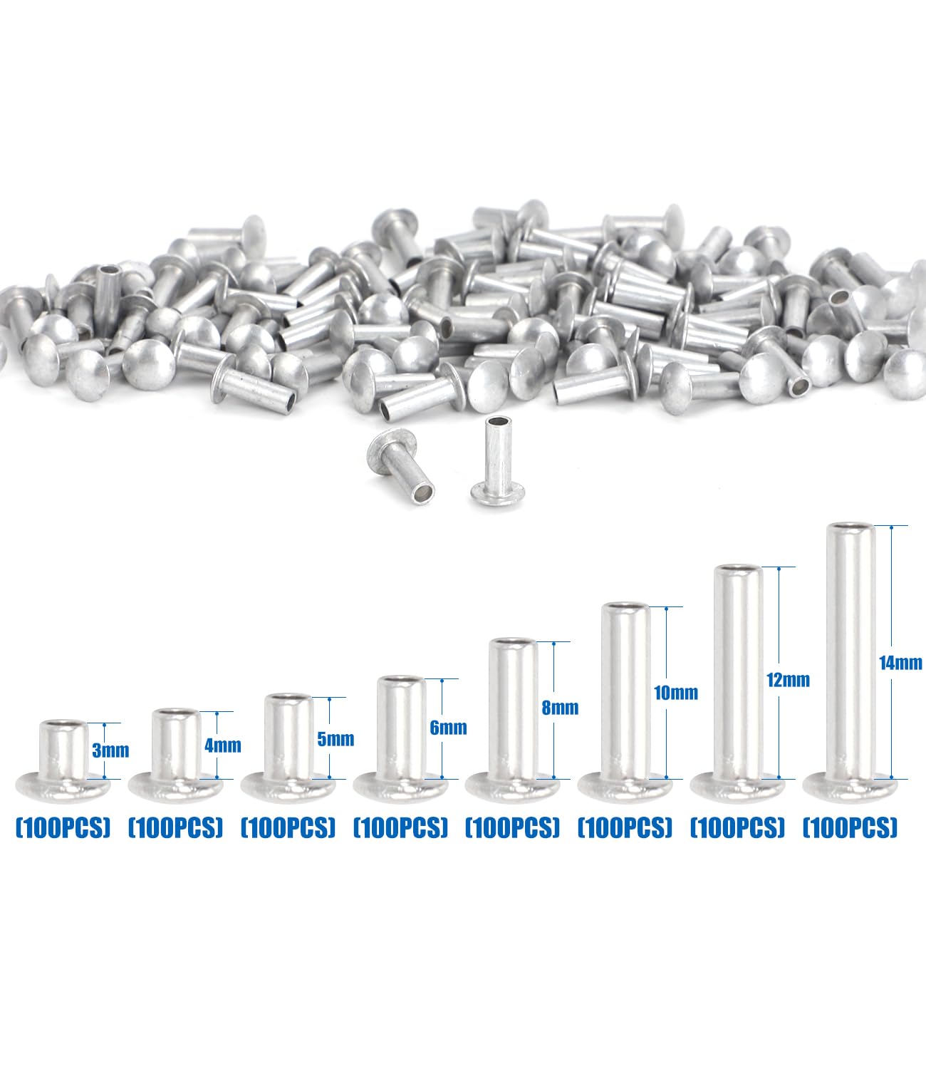 Tonka Truck Rivets - 800PCS for Restoration -3