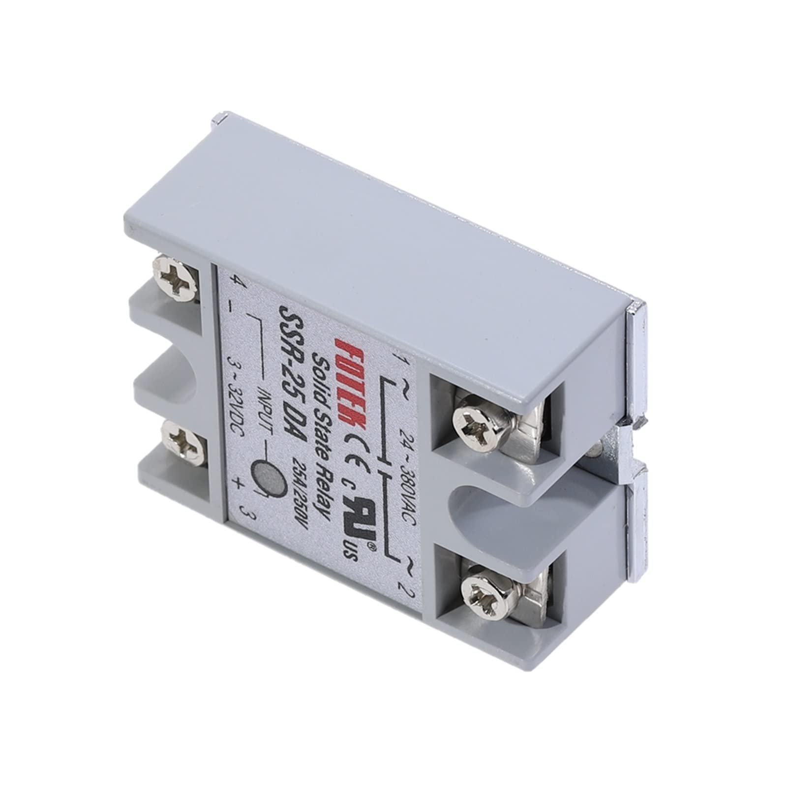 Parti elettroniche 1 pz SSR-25DA 25A Modulo Relè A Stato Solido 3-32 V DC Ingresso 24-380 V CA