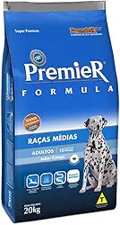 Ração Premier Fórmula para Cães Adultos de Raças Médias Sabor Frango, 20kg Premier Pet Raça Adulto,