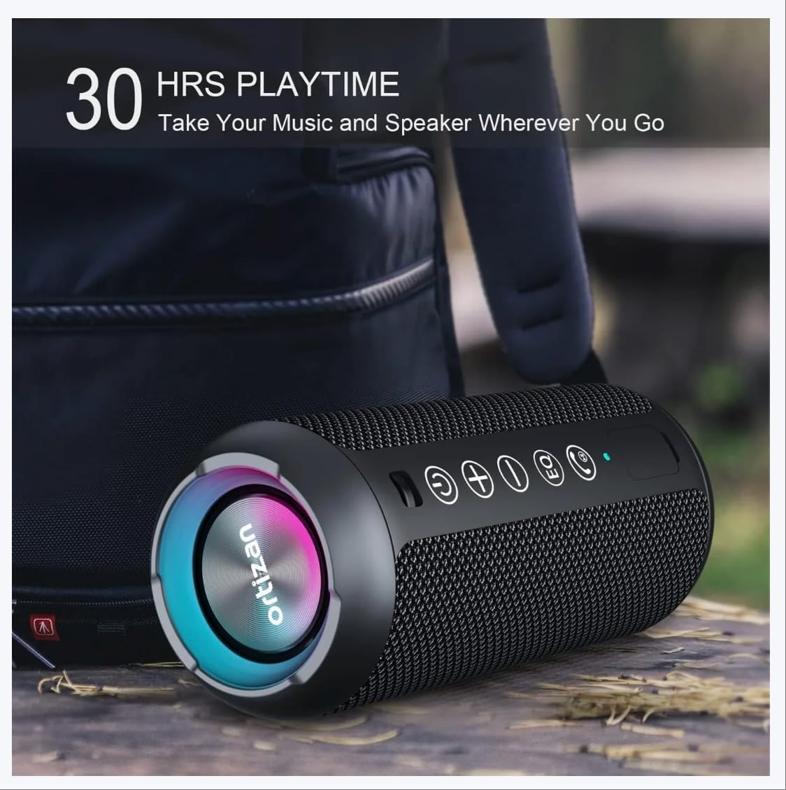 Osmo Boom Buddy Cassa Bluetooth, Altoparlante Wireless 24W Bluetooth 5.3 | Suono Stereo Potente con Bassi Profondi, Lunga Autonomia, Connessione Stabile e Doppio Accoppiamento per Casa e Outdoor