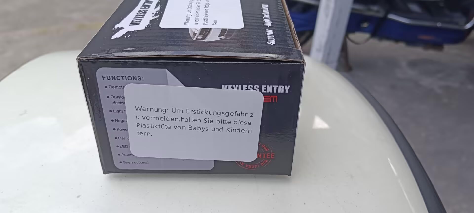 XUKEY Auto Zentralverriegelung Universal Keyless Go Nachrüsten Schlüsselloses Zugangssystem Auto Türschloss Keyless Entry System mit 2 Fernbedienung Kit