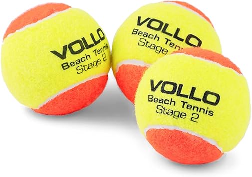 Kit Bola de Beach Tennis Vollo Stage 2 com 3 Unidades VBT001 Menor preço em Kit Bola de Beach Tennis Vollo Stage 2 com 3 Unidades VBT001