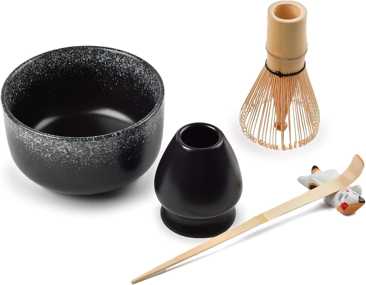 The Left Bridge Matcha Kit - Beginner Set With Whisk, Scoop, Bowl & Stand, Japanese Style