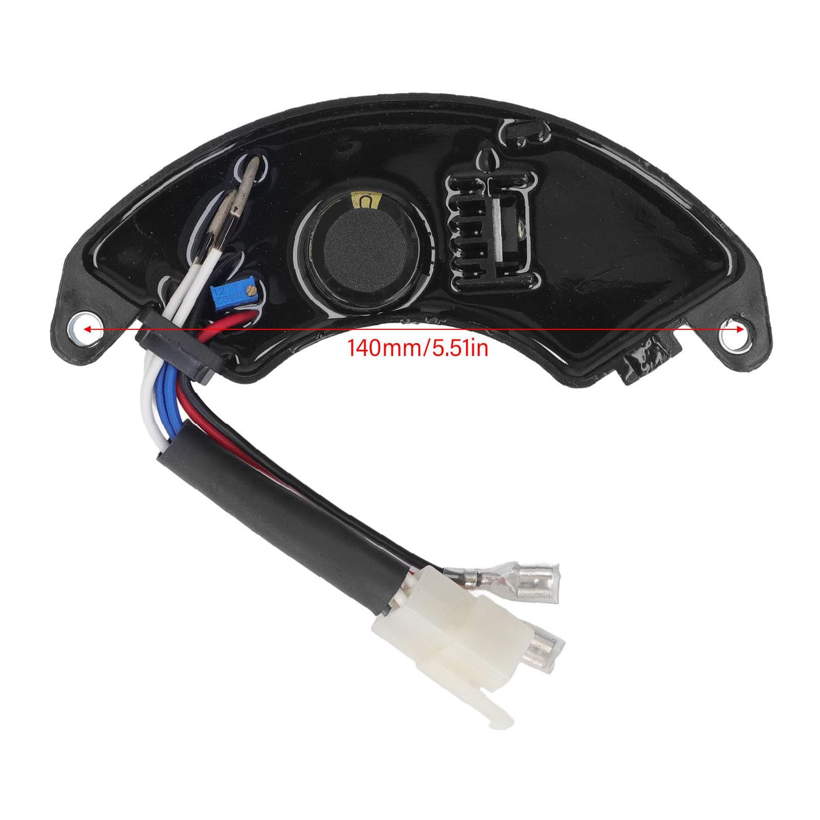 Rectificador Regulador de Voltaje Automático AVR para Grupo Electrógeno de 3 a 5 KW AVR Monofásico 6 Cables 470MFD 250 V CC, Modelo AVR5-1H21a