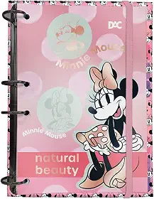 DAC - Fichário Colegial sem lombo com Elástico e 144 Folhas Decorada - Minnie