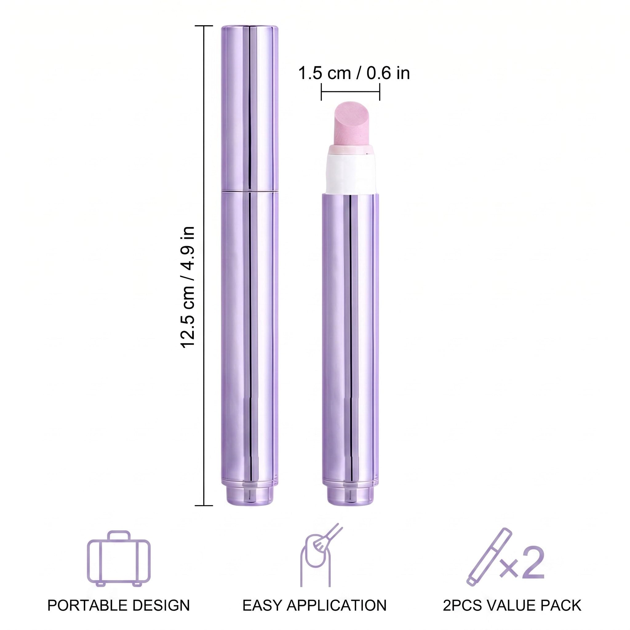 GXGM 2 Pezzi Penna Olio per Cuticole Unghie, Nail Care Pen, Strumento 3 in 1 per Rimuovere, Idratare e Rinforzare Cuticole, Ripara Unghie Secche e Screpolate