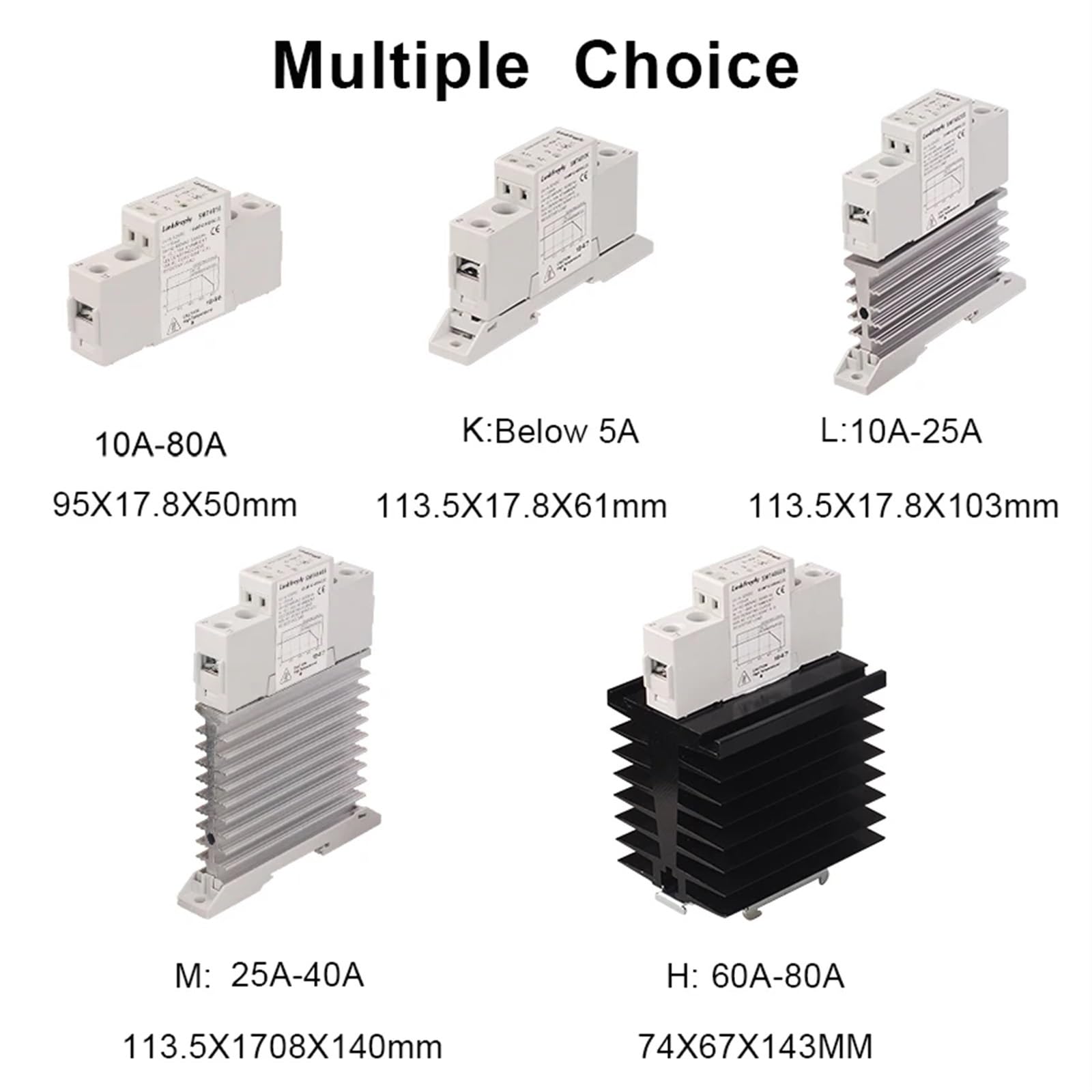 TRA48D25 25A Smart Semiconductor AC Solid State Relay 5V 12V 24V in Out 42-480V Electrical Voltage SSR Relay Module &Board(TRA48D25K)