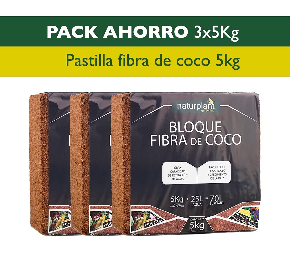 Pack de 3 Bloque 5kg Fibra Coco