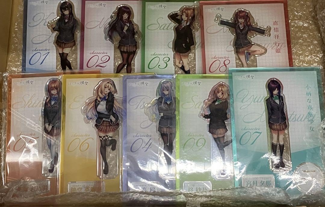 Amazon.co.jp: ピロ水 はにかみ彼女 アクリルスタンド 10種 : ホーム