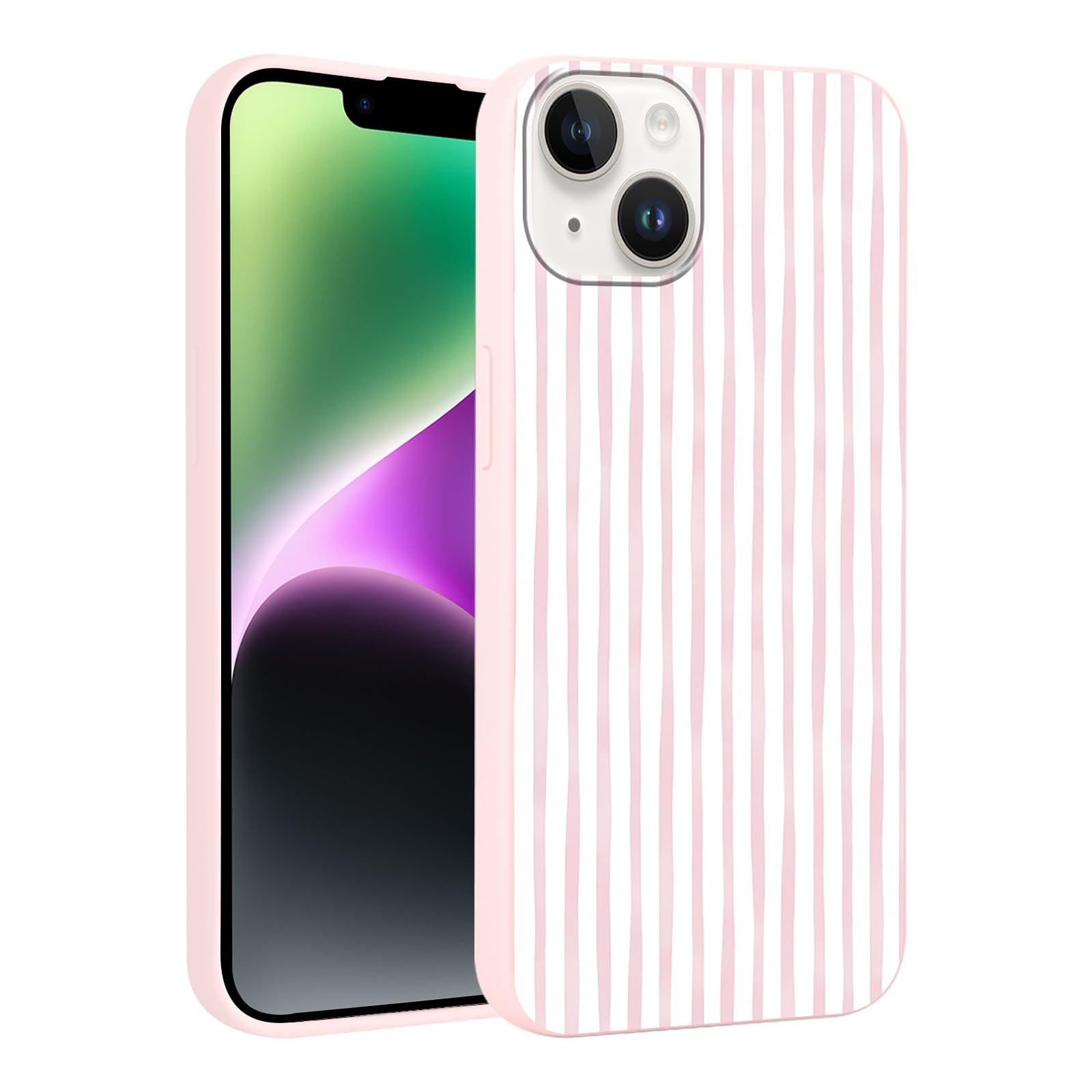Kivlclri Stained Glass Cover per iPhone 12 Pro / 12 6,1, Custodia Aesthetic Blu Ortensia Fiori Disegno Design Motivo Antiurto Brillantini Silicone
