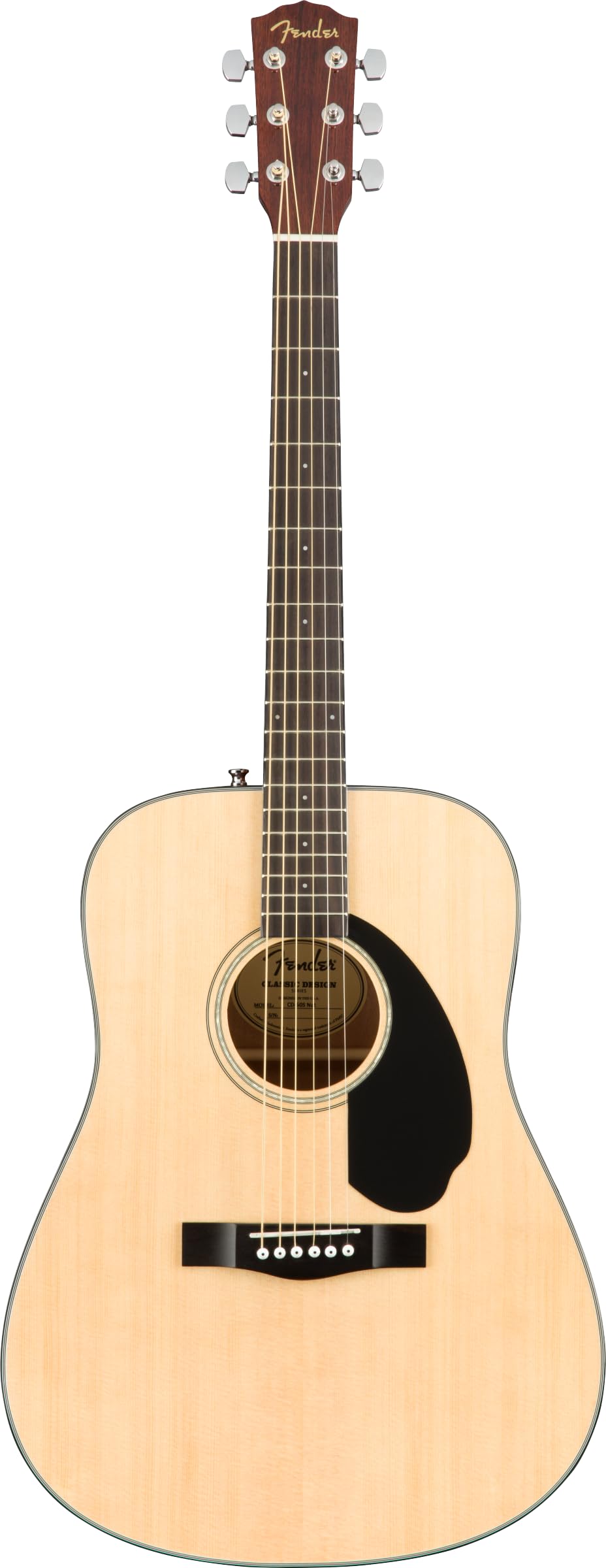 CD-60S Dreadnought Acoustic Guitar, Walnut Fingerboard, Natural, Comes with Free Virtual Lessons