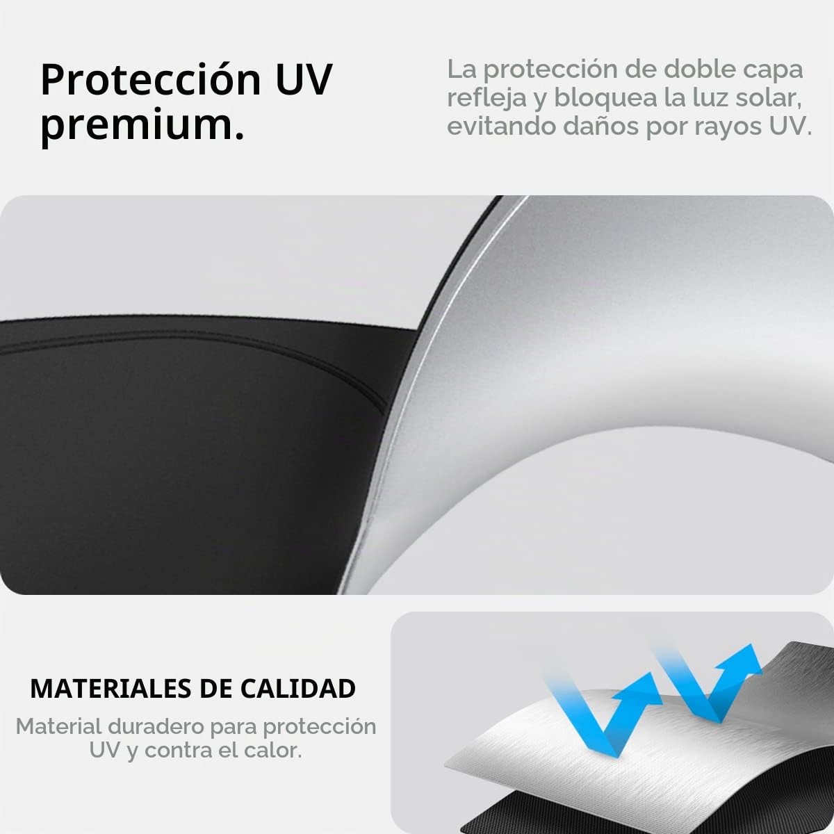 Spigen Tesla Y (~2026 Juniper) y Model 3 (~2026 Highland) CryoShade Parasol para Parabrisas Delantero, Protección de Doble Capa contra los Rayos UV y el Calor, diseñado para Accesorios Tesla