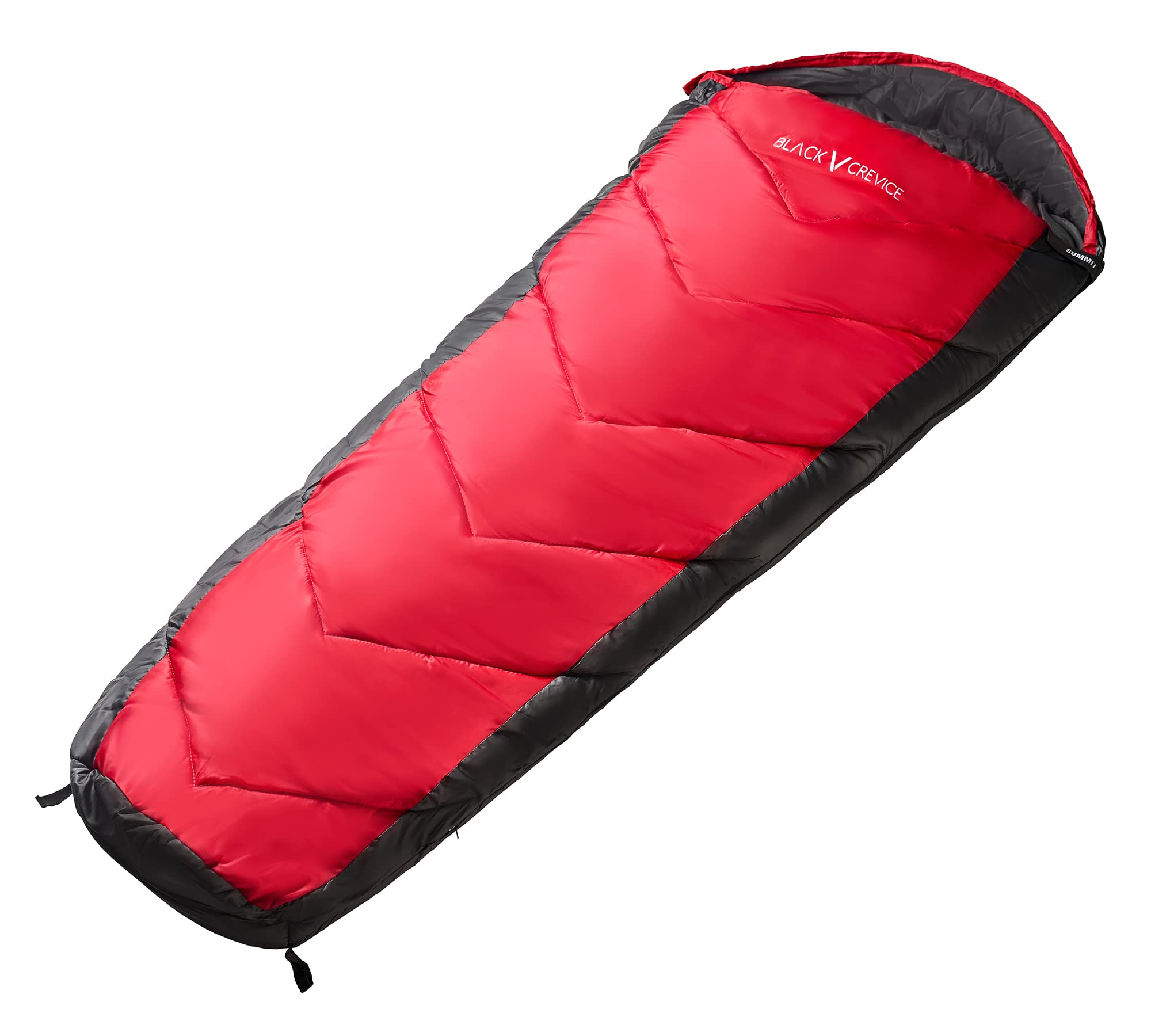 BLACK CREVICE Kids Sleeping Bag Red