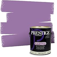 Vista 72 de PRESTIGE Pinturas de pintura interior e imprimación en uno, 1 galón, plano, combinación comparable de Sherwin Williams* Kimono Violet*