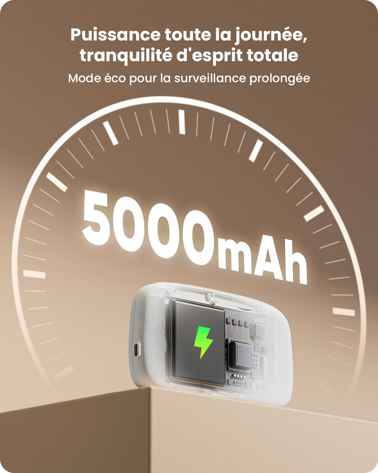 Babyphone Caméra, 5" BabyPhone 360° Zoom 4X Vision Nocturne Audio Bidirectionnel, 5000mAh Batterie, Rappel Alimentation, Berceuses, Détection Pleurs VOX sans WiFi, Détection Température