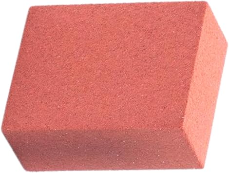 Red Soft Gummy Stone Ski & Snowboard Edge Polishing Tool | Soft Gummi for Delicate Detuning, Fine Buffing, and Final Edge Tuning | 2.5 x 1.5 x 0.75 in