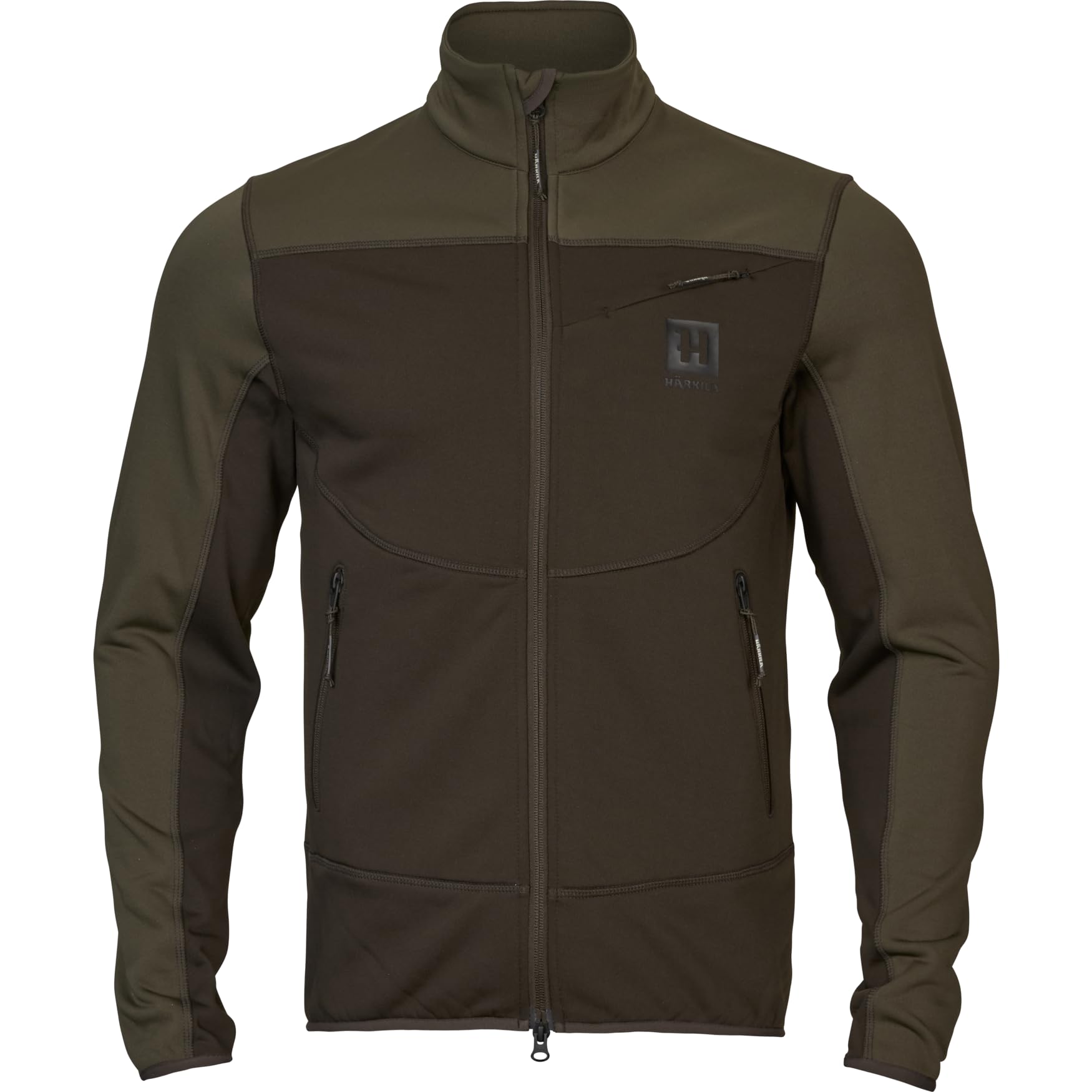 Härkila Men's Brown Harkila Olaf Fleece Jacket Shadow /Forest Night X-Largex-Large