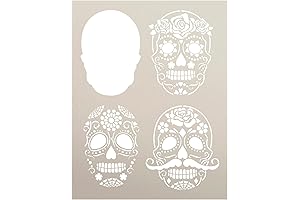 Day of the Dead Sugar Skull Layered Stencil