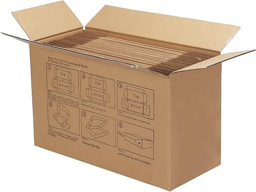 Miniatura 7 de PHAREGE - Paquete de 25 cajas de envío de 9 x 6 x 3 pulgadas, cajas de cartón marrón con tapas para envolver regalos de mujeres y hombres, cajas de