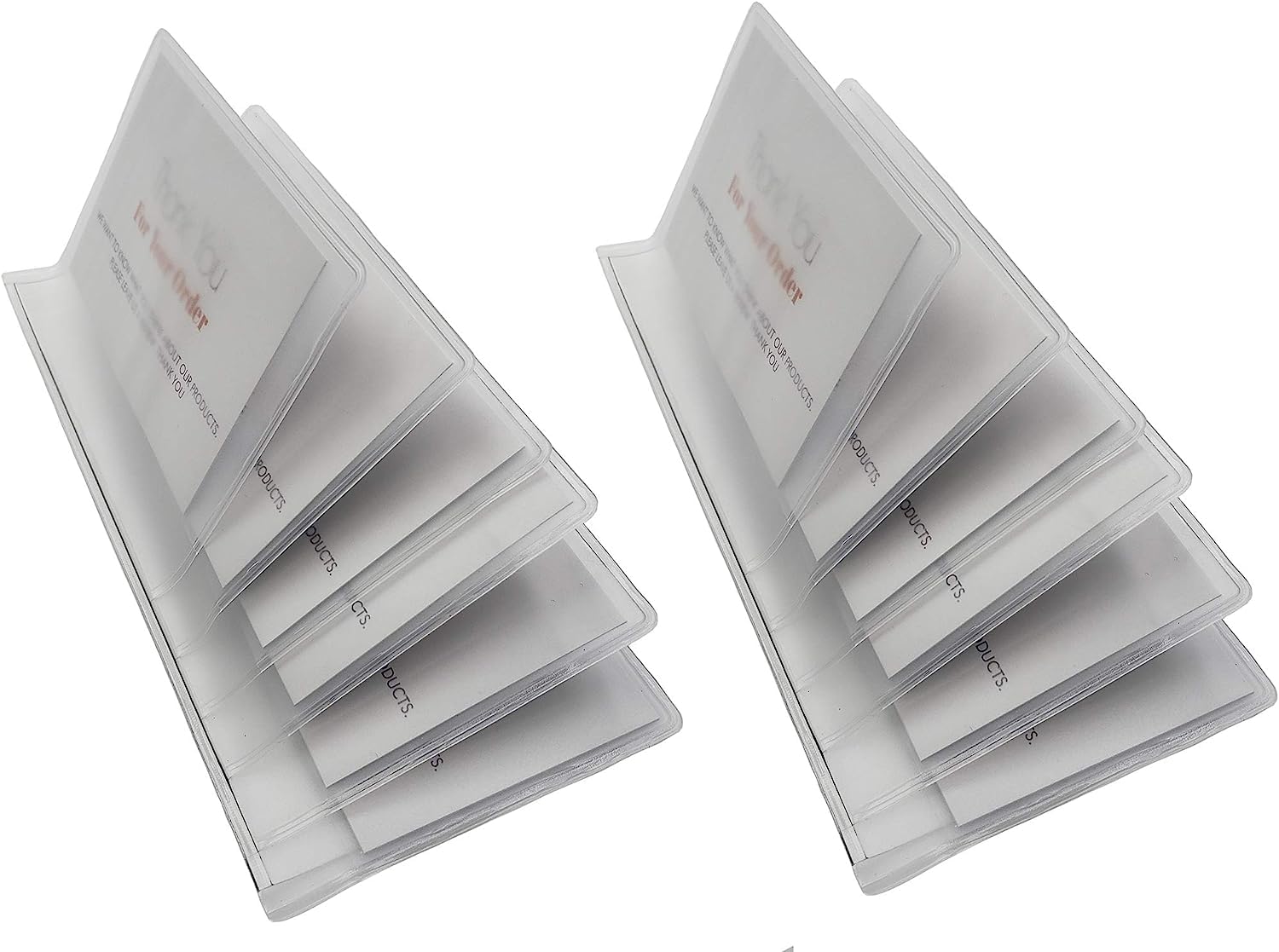 LB LEATHERBOSS Plastic Secretary Inserts for Long Wallets- 6 Pages