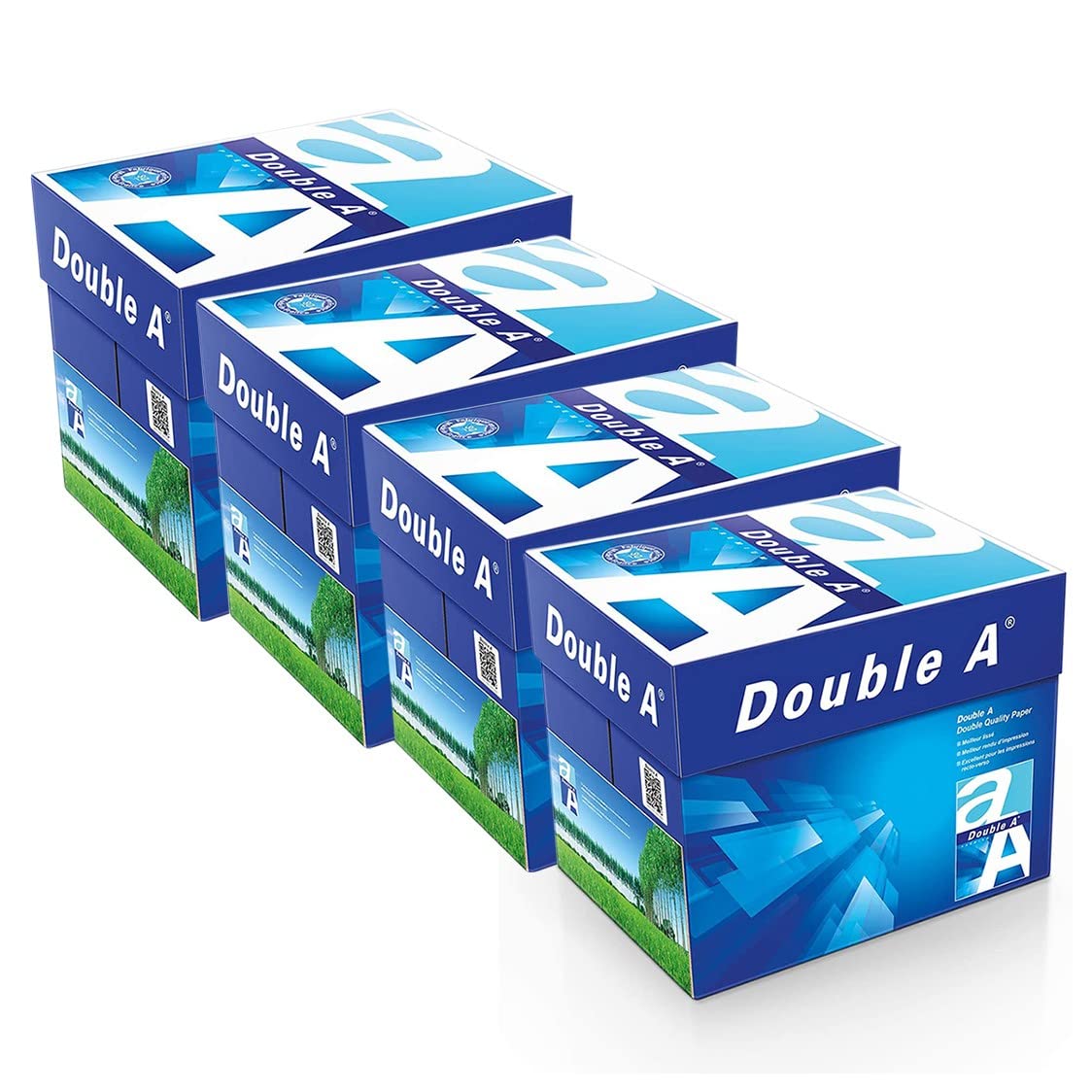 Confezione di Fogli A5, Pack 40 Risme Carta Formato A5 500 fogli da 80 g DOUBLE A Premium, Scorta, Carta per Stampante, Fogli per Stampa, Ufficio, Forniture, Carta per Fotocopiatrice