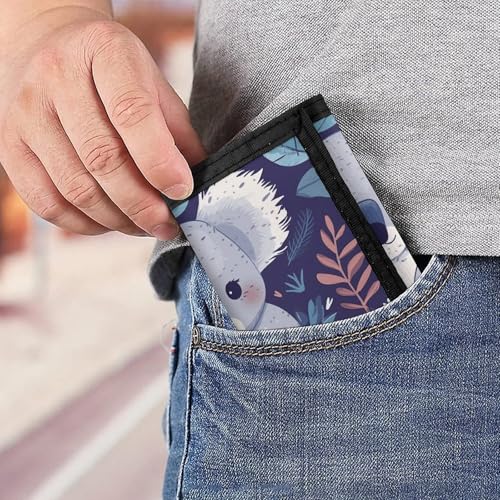 Lovely Koala Trifold Wallet for Men - Money Clip Slim Wallets with Multiple Card Slots Minimalist Small Front Pocket Wallet for Everyday Carry 6