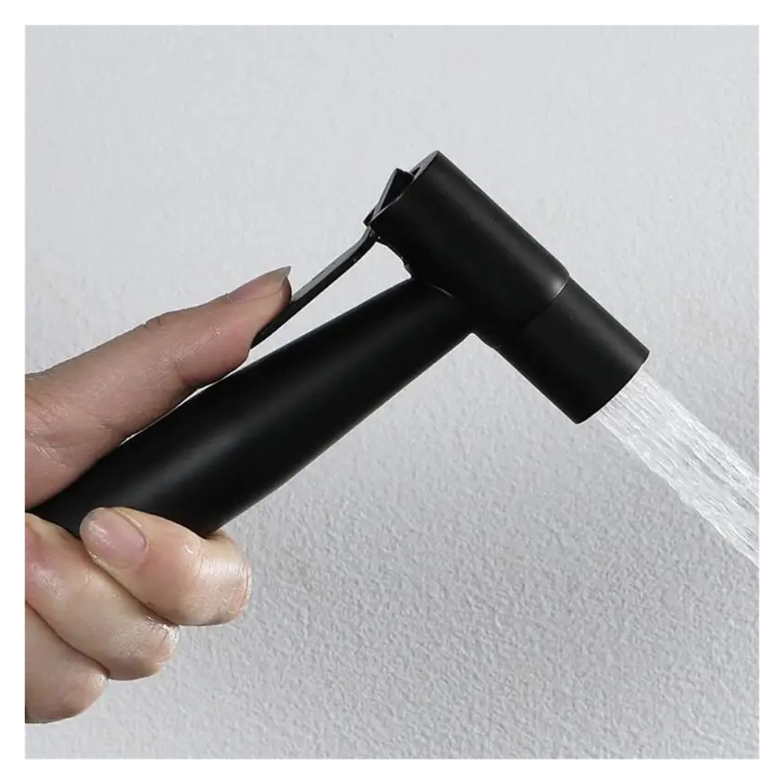 Ensemble pulvérisation bidet noir mat anti-fuite de WC