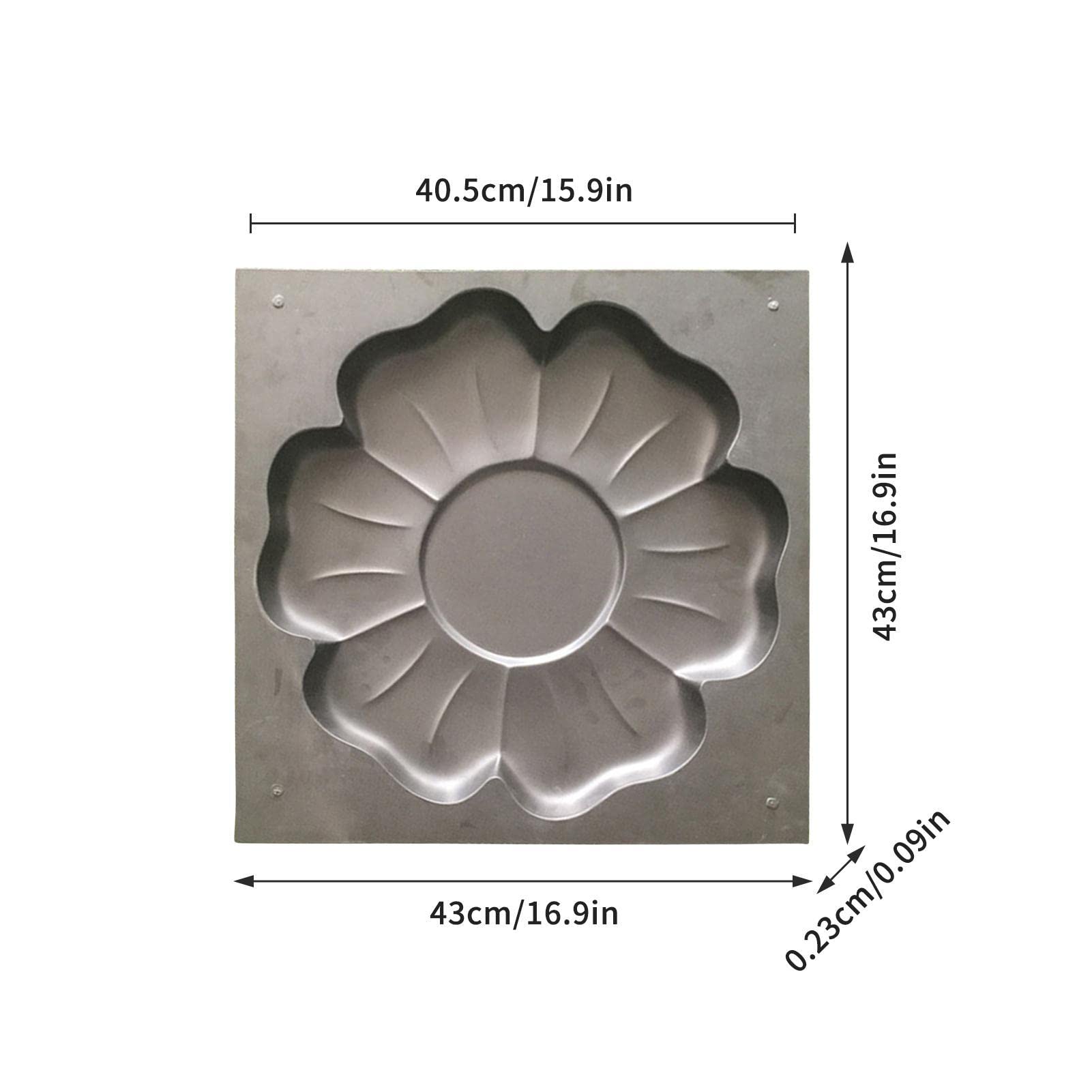 Moldes de hormigón | Moldes de Piedra escalonada en Forma de Flor | Pavimentadora de Piedra de moldeo de Piedra Pathmate Reutilizable, Molde de hormigón para césped de jardín de Patio