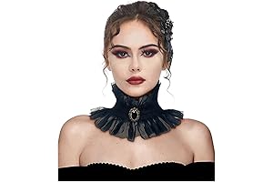 Enchanting Gothic Ruffle Choker: A Victorian Elegance for Your Neckline