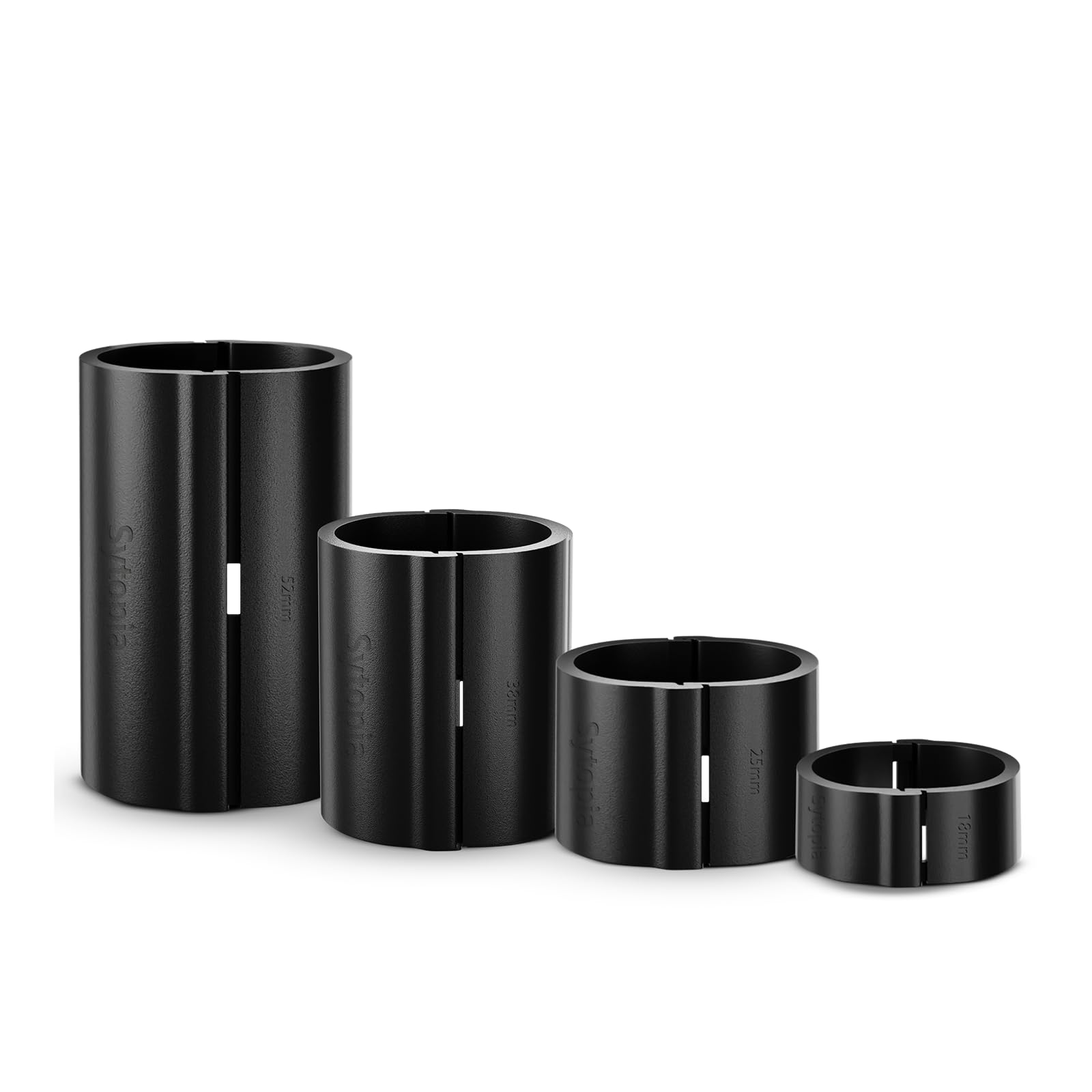 Office Chair Cylinder Replacement - Sytopia Fix Sinking Office Chairs, 4 Pieces Clamps Prevent Office Chair Cylinder from Sinking, up to 5 Inches, No Tools required, Only fits 28mm Piston