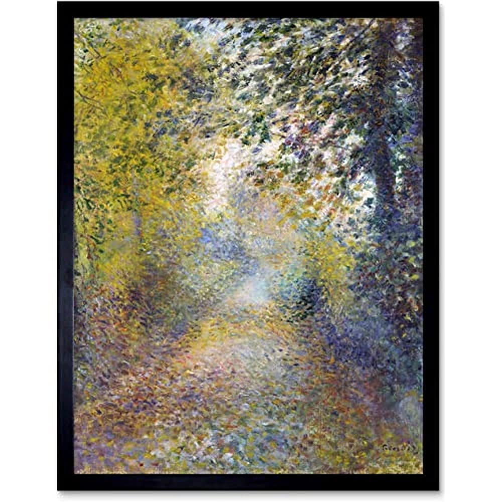 Renoir In The Woods Painting Landscape Unframed Wall Art Print Poster Home Decor Premium